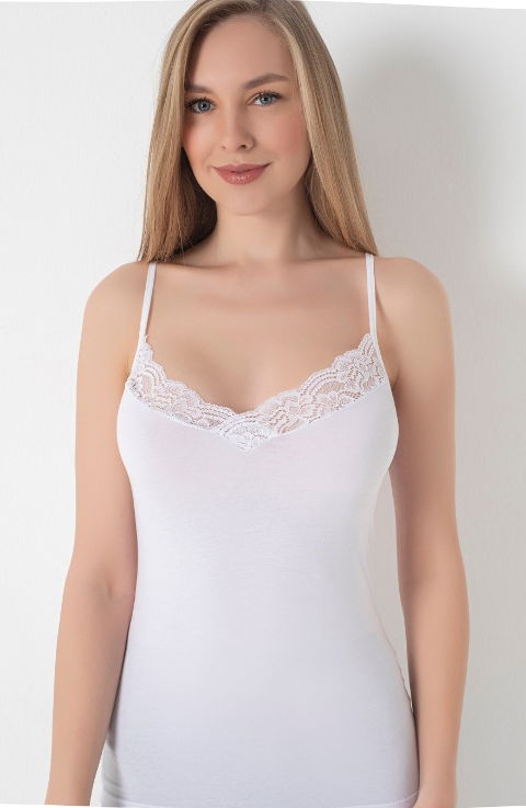 Dantelli İp Askılı Kadın Atlet Öztaş 20002 - 2