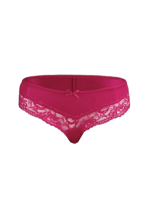 Renkli Dantel Yüksek Bel Külot Doreanse 7158 - Siyah-Kırmızı-Beyaz