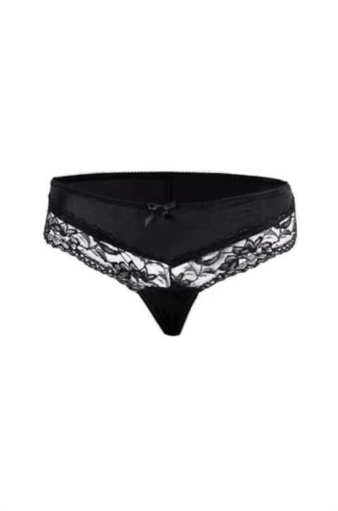 Renkli Dantel Yüksek Bel Külot Doreanse 7158 - Siyah-Kırmızı-Beyaz