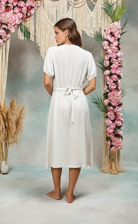 Yumuşak Viskon Midi Gecelik Kadın Doreanse 25Y4078 - 2