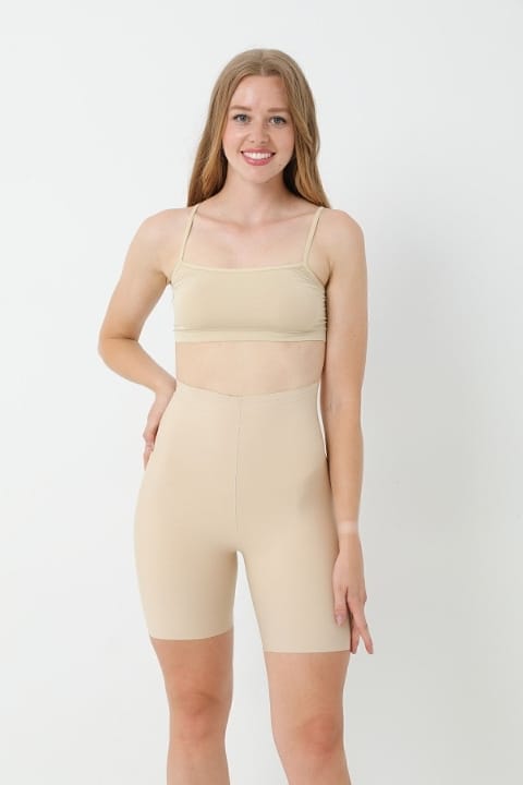 Kadın Ten Lazer Kesim Paçalı Korse FormActive 3020 - Ten