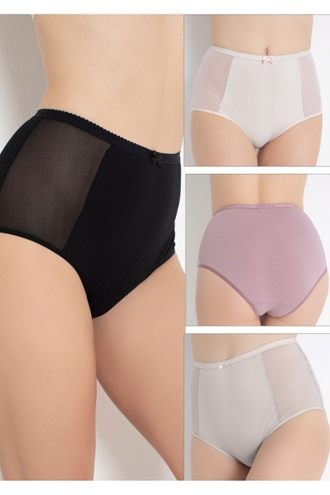 Yüksek Bel Destekli Pamuklu Külot 4'lü Paket Confeo 804