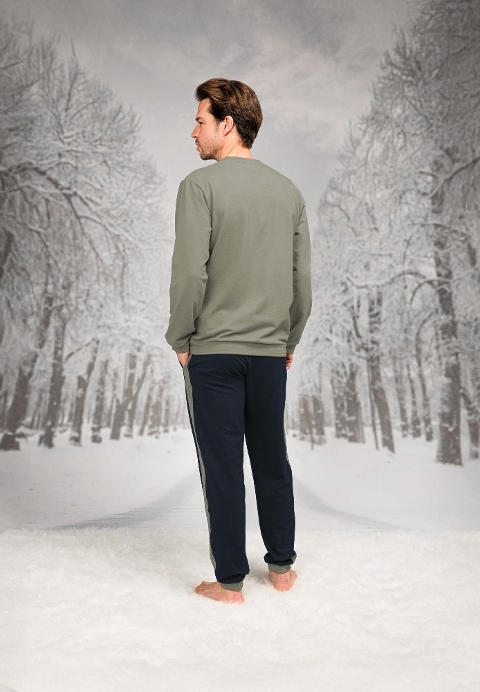 Kanguru Cepli Uzun Kollu Erkek Pijama Takımı Doreanse 26K4607 - 2