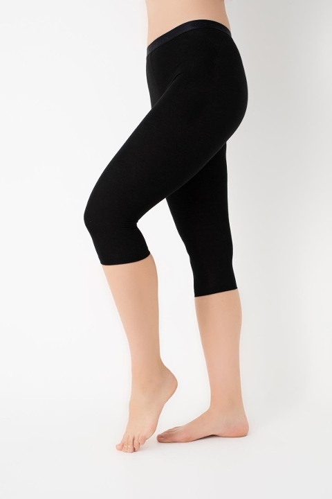 Yüksek Bel Lastikli Kapri Kadın Tayt G-Box 900 - 2