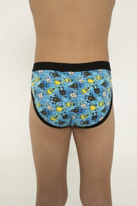 Likralı Yüksek Bel Erkek Çocuk Boxer Öztaş 3725-F - Görsel