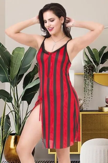 Kırmızı Dantel Tek Parça Body İzabel 1005