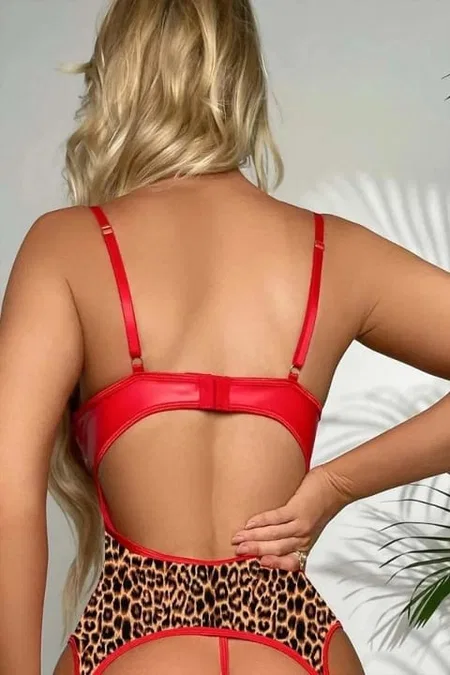 Kırmızı Dantel Jartiyer Takım Jesica Bella 15019 - 2