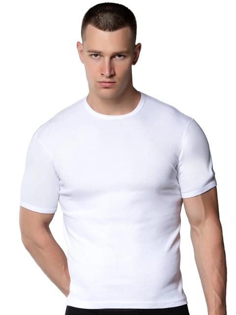 Kısa Kollu Pamuklu Erkek Atlet Fanila Gümüş 4050 - 2