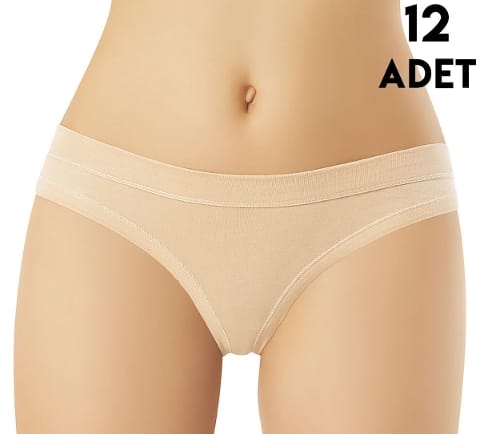 Yüksek Bel Destekli Modal Bikini Külot Kota 5104 - Ten