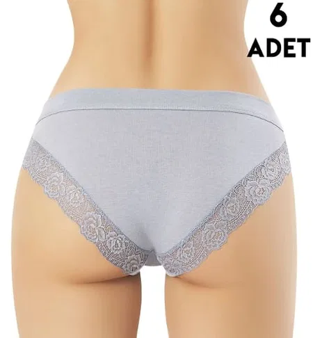 Kota Dantelli Yüksek Bel Modal Kadın Bikini Külot Kota 5106 - Görsel 3