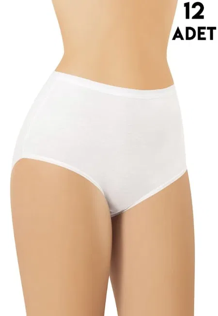 Yüksek Bel Destekli Kadın Külot Kota 5110 - Beyaz