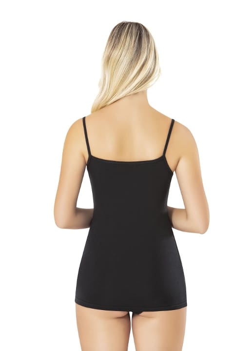 İp Askılı Dantelli Kadın Atlet Kota 6472 - Siyah