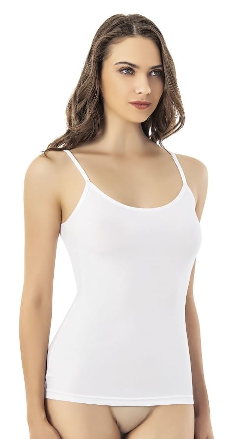 İp Askılı Modal Kadın Atlet Nefes Alan Yapı Kota 6600 - 2