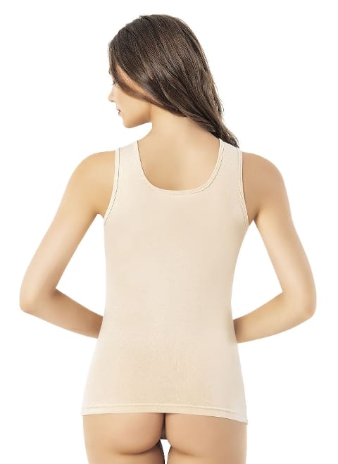 Modal Geniş Askılı Kadın Atlet Kota 6601 - Ten