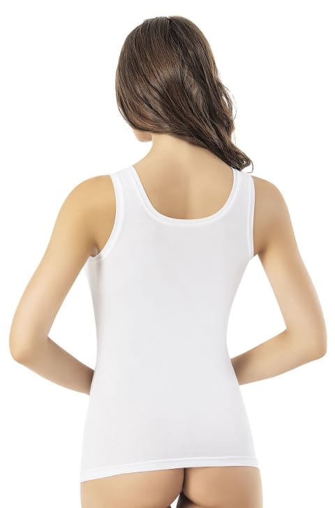 Geniş Askılı Nefes Alan Modal Atlet Kota 6603 - Beyaz