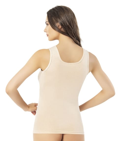 Bambu Geniş Askılı Kadın Atlet Kota 6612 - Ten