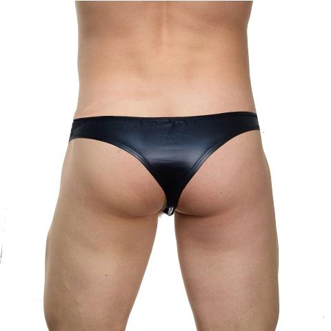 Fermuarlı Deri Erkek Tanga La Blinque 15817 - Görsel