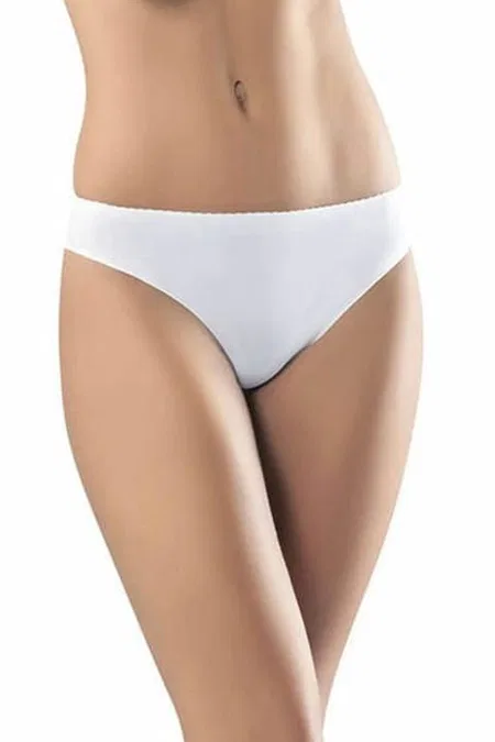Yüksek Pamuk Oranı Lazer Kesim String Slip Külot Miss Modinn 6010 - Beyaz