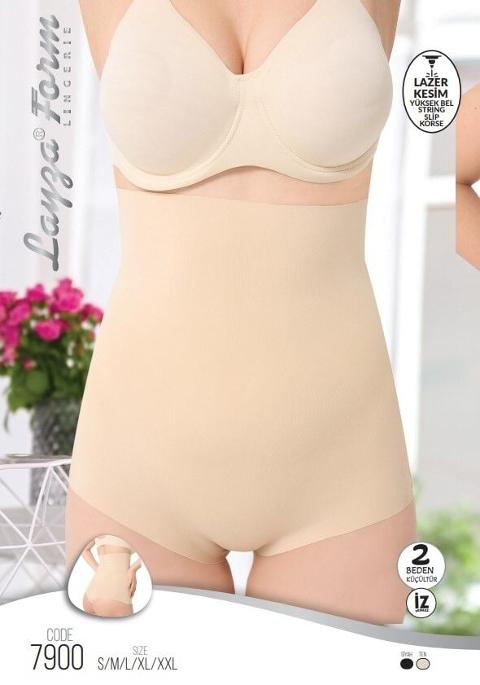 Yüksek Belli Dikişsiz Slip Korse Kadın Liza 7900