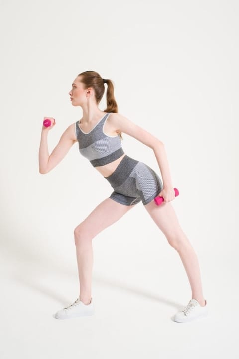 Dikişsiz Melanjlı Kalın Askılı Sporcu Sütyeni FormActive 1710 - 2