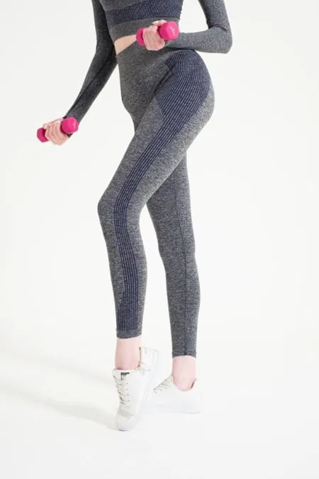 Toparlayıcı Dikişsiz Yüksek Bel Spor Tayt FormActive 1700 - Lacivert