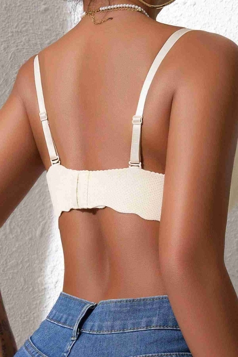 Dikişsiz Balensiz Hafif Destekli Kalpli Lazer Kesim Görünmez Sütyen Merry See MSB9975 TEN - Ten