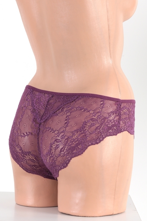 Dantelli Hipster Kadın Külot Miorre 001-001079 - Mor