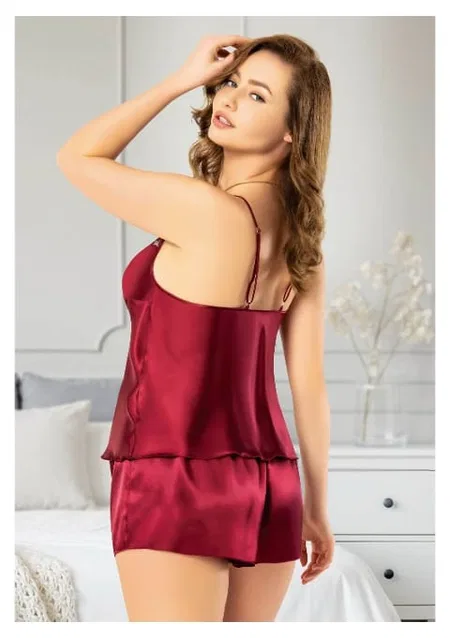 Saten Şortlu Kadın Pijama Takımı Miss Laris 4215 - 2
