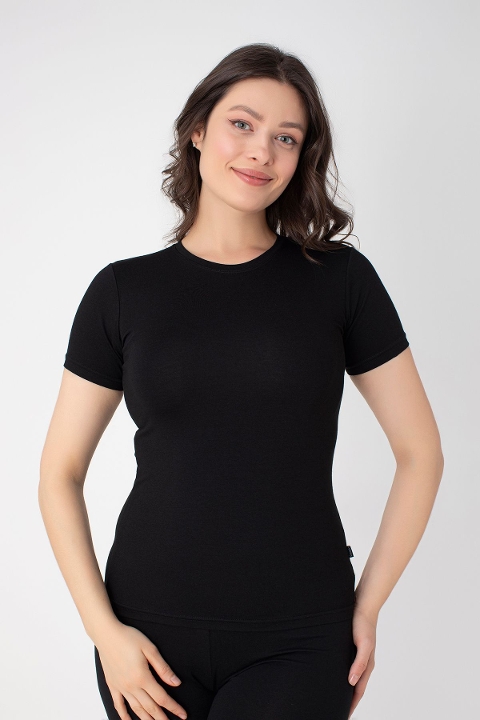 Modal Pamuklu Kısa Kollu T-shirt Confeo 801