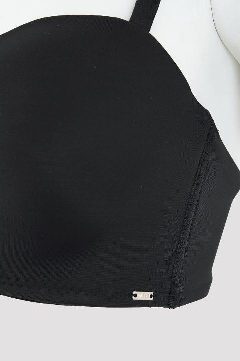 Dantelli Toparlayıcı B Cup Straplez Sütyen NBB 30022 - Siyah