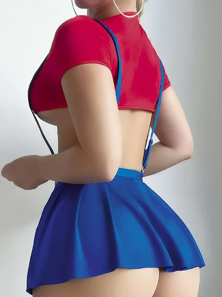 Büstiyerli Askılı Fantezi Kadın Kostüm NightLight 3726 - Görsel