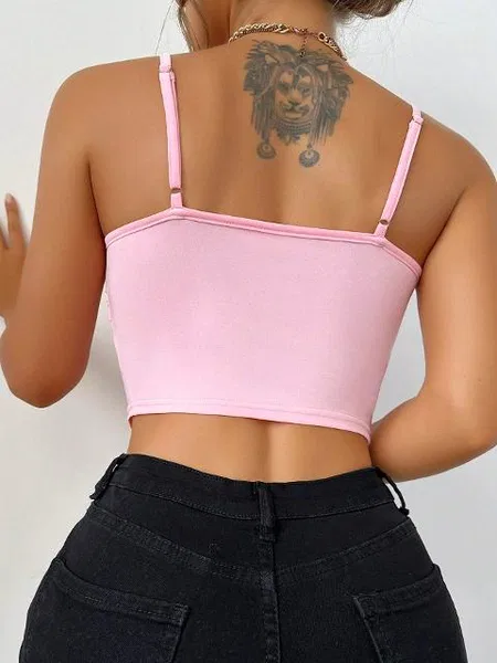 Önden Yırtmaçlı İnce Askılı Fırfırlı Büstiyer Ruselin 5090 - 2