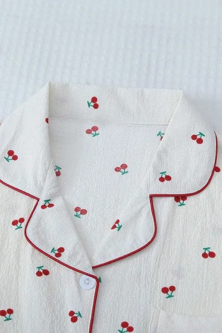 Merry See Özel Örme Kumaş Baskılı Kısa Kollu Şortlu Pijama Takımı Merry See MS 4088 Çok Renkli - Görsel 3