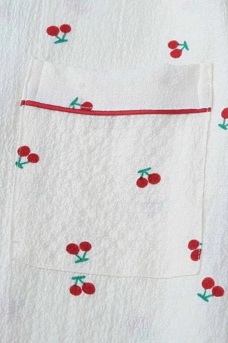 Merry See Özel Örme Kumaş Baskılı Kısa Kollu Şortlu Pijama Takımı Merry See MS 4088 Çok Renkli - Görsel 5