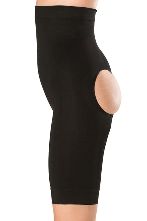 Yüksek Bel Popo Açık Push-up Kadın Korse FormActive 1015 - Siyah