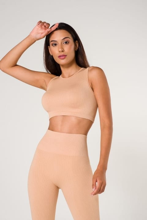 Dantel Detaylı Seamless Spor Sütyeni FormActive 1510 - Ten