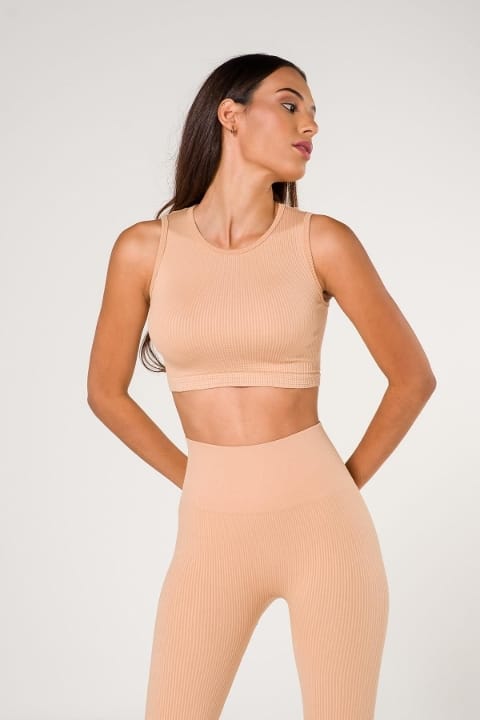 Dantel Detaylı Seamless Spor Sütyeni FormActive 1510 - Ten