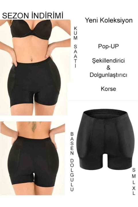 Silikon Süngerli Basen Dolgulu Korse Form Angel 5300 - Siyah