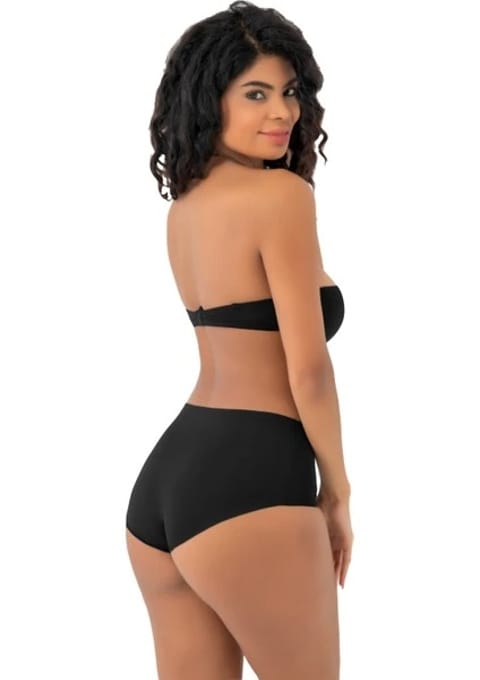 Silikonlu Lazer Kesim Bato Korse Form Angel 3204 - Siyah