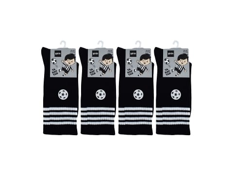 Mor Renkli Manşetli Çocuk Futbol Çorap 12'li Şirin 006 - 2