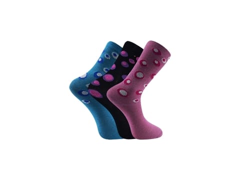 Pamuklu 12'li Soket Çorap Mor Şirin 0640 - Asorti