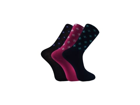 Düşük Denye Mor Desenli Kadın Külotlu Çorap Şirin 4000 - Asorti