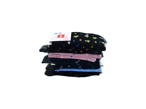 Esnek Desenli Kadın Külotlu Çorap 12'li Şirin 4000 - Asorti