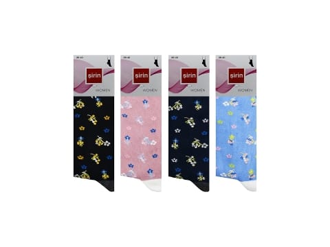 Desenli Düşük Denye Kadın Külotlu Çorap Şirin 4000 - Asorti