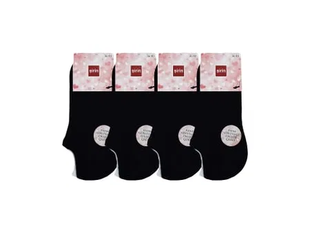 Şirin Dikişsiz Penye Kadın Sneakers Çorap Somon Şirin 4027 - Görsel 2