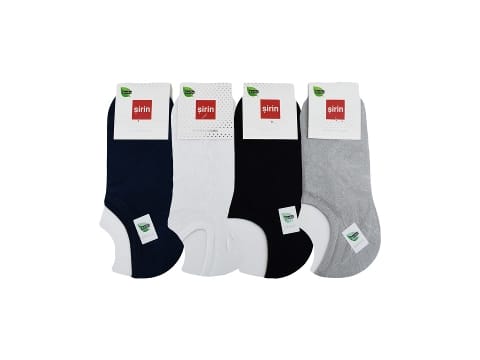 Bambu Dikişsiz Bayan Sneakers Çorap Mor Şirin 4037 - 2