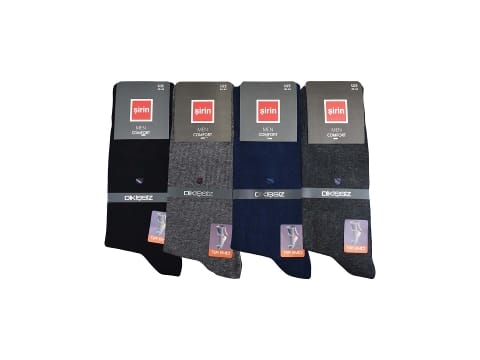 Dikişsiz Pamuklu Ter Emici Erkek Soket Çorap Seti Şirin 7280 - 2