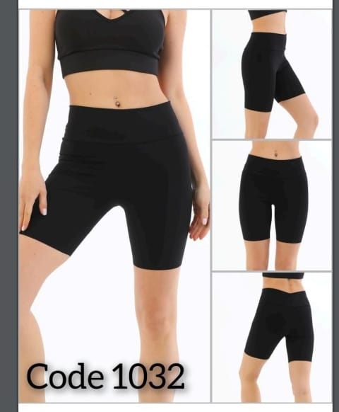 Kısa Kompresyon Korse Tayt Yüksek Bel Form Angel 1032 - Siyah