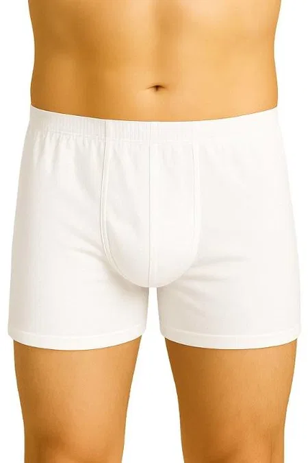 Modal Pamuklu Esnek Erkek Boxer Emay 6810 - Beyaz
