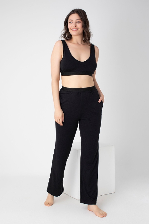 Siyah Kalın Askılı Modal Büstiyer Confeo 801 - Siyah